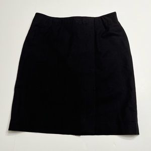 Reed Krakoff Women’s Black Wool Straight Slit Mini Skirt 6